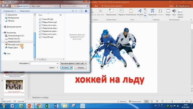 Вставка звука и видео 9 класс смотреть онлайн
