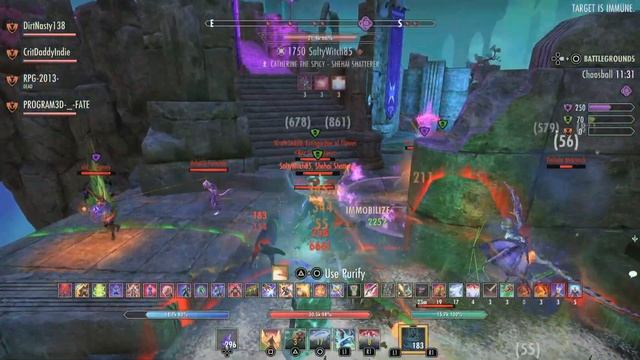 The Elder Scrolls Online One Bar Mag Warden PVP Fun 2 смотреть онлайн
