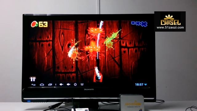 Game test of Chiseltek quad core Momi M1 Android stick смотреть онлайн