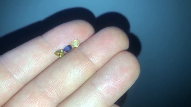 Сапфиры- мультитрио 1,10кт №358