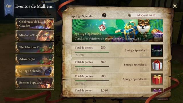 BENEFICIOS de EVENTOS THE GLORIOUS YEARS e SPRINGS SPLENDOR RANGERS of OBLIVION смотреть онлайн