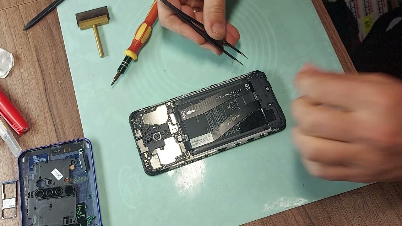 Замена дисплея на Смартфоне Xiaomi Redmi 9 (M2004J19AG) смотреть онлайн