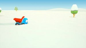 Грузовичок Лёва - машинки конструктор - Мультфильмы про машинки - Собираем снегоход