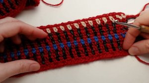 Вяжем самый простой плед из остатков разной пряжи!