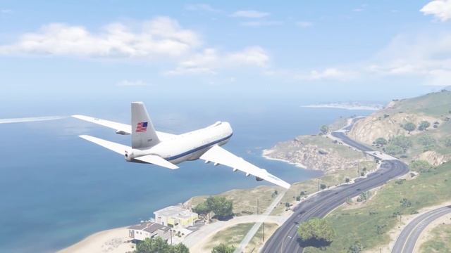 Boeing 747 Air Force One Emergency Landing Without Landing Gear |GTA 5 смотреть онлайн