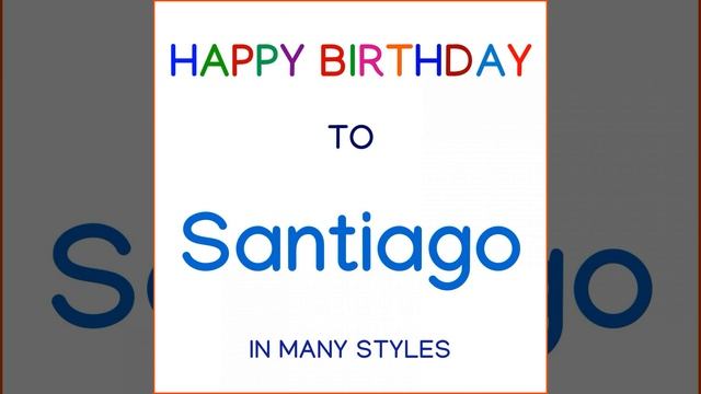 Happy Birthday To Santiago - Fusion смотреть онлайн
