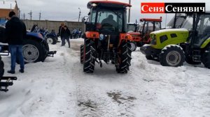 Корейский трактор Брансон 5025С (Branson 5025С), покатушки по снегу!!!