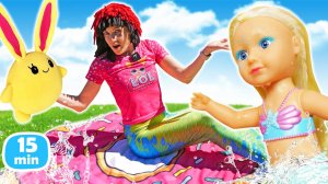 Маша и Лаки в гостях у Русалочки 🧜🌊✨ Секретное угощение и волшебное превращение! Игры для малышей