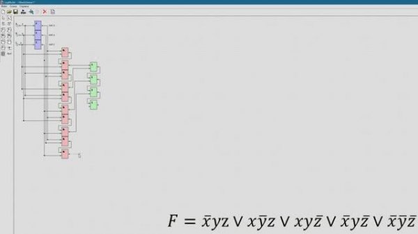 LogModel: построение логической схемы для совершенной дизъюнктивной нормальной формы (СДНФ)