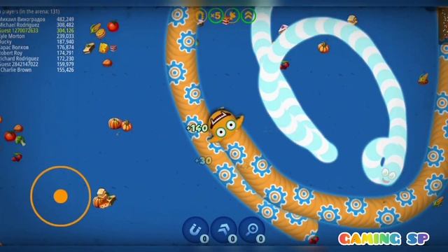 Worm zone.io || snake video game || best Gameplay || ranking top 1|| GAMING SP смотреть онлайн