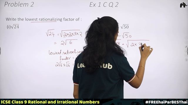 Rational And Irrational Numbers | Class 9 ICSE Maths Selina Chapter 1 | Ex. 1C ,1D Rationalization смотреть онлайн