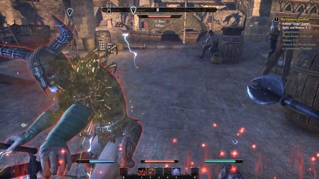 Дуэль в TESO. Играем с двумя клинками. смотреть онлайн