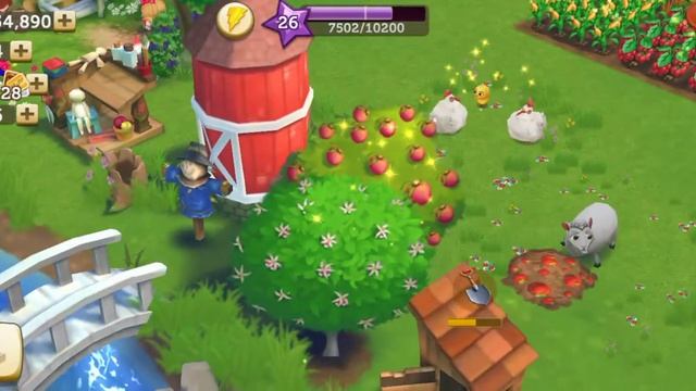Cartoon Farmville Game. Building the farm смотреть онлайн