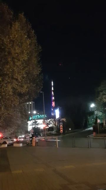 Подсветка телебашни в Сочи / Illumination of the TV tower in Sochi смотреть онлайн