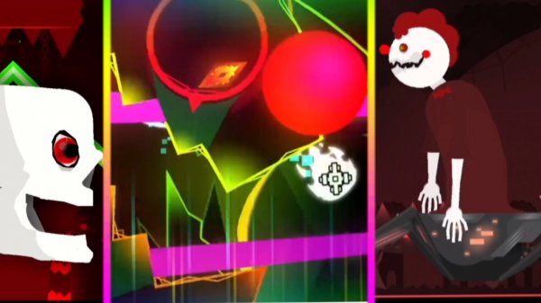 трилогия, crazy l, crazy ll, crazy lll в geometry dash