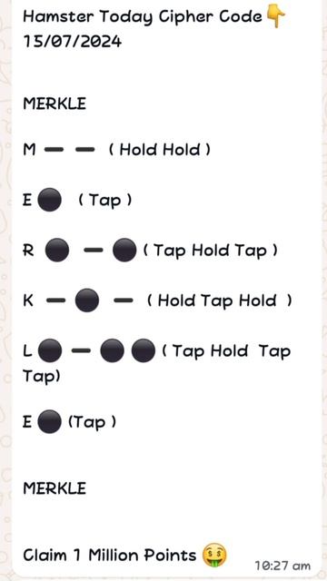 Hamster today cypher code 15/07/2024 🔥🔥#shortvideo #shortviralvideos # #cypher #hamaterciphircode смотреть онлайн