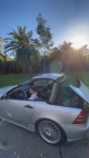 Как работает крыша на Mercedes slk r170 смотреть онлайн