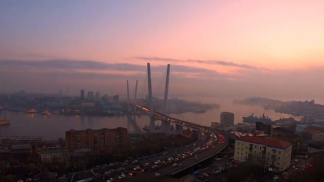 ВЛАДИВОСТОК (МОСТ ЧЕРЕЗ БУХТУ "ЗОЛОТОЙ РОГ") VLADIVOSTOK ("ZOLOTOY" BRIDGE) смотреть онлайн