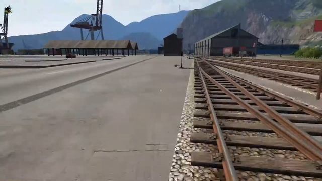 Derail Valley. Порт манёвры с толчка. Сход тепловоза смотреть онлайн