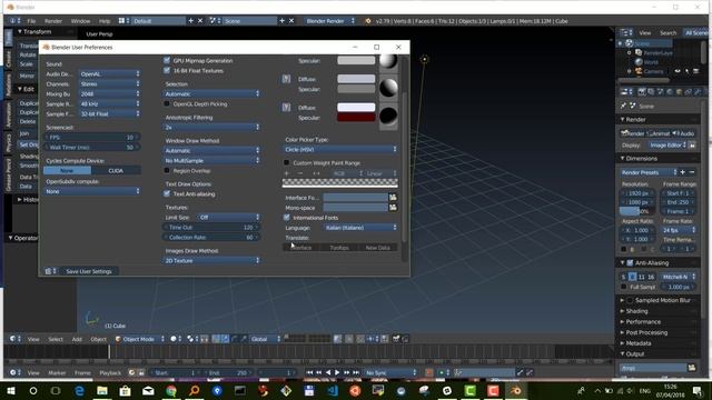 Edu3d Blender 2018 Pt 1: Installazione e configurazione смотреть онлайн