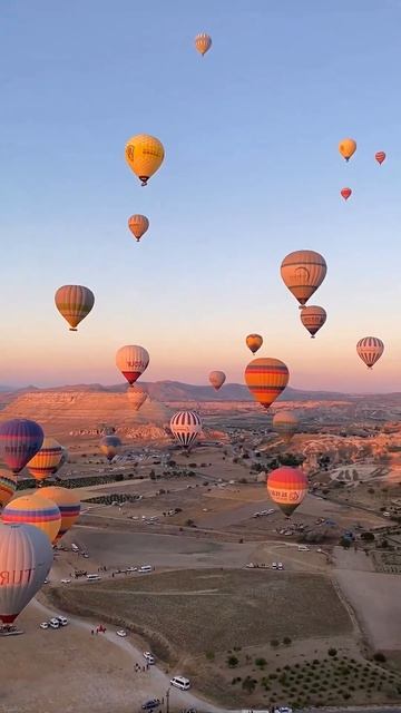 1000 воздушных шаров в небе! #путешествия #каппадокия #отдыхвтурции #турция #путешествие смотреть онлайн
