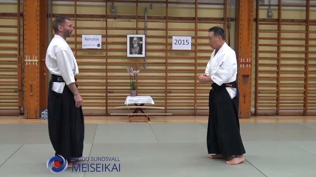 1 Aikido Katadorimenuchi Shihonage Shishiya Sensei, Malmö 2015