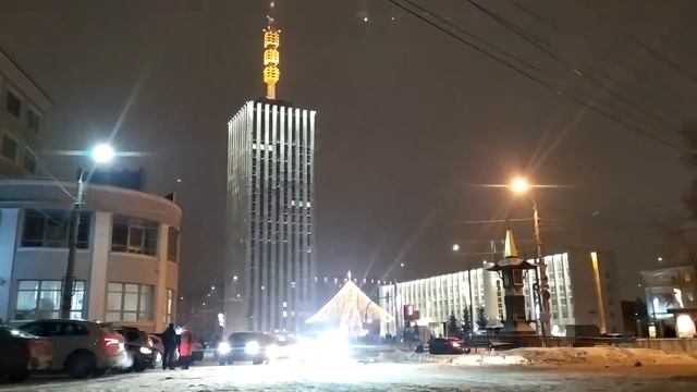 Площадь Ленина в Архангельске. 01.2021 смотреть онлайн