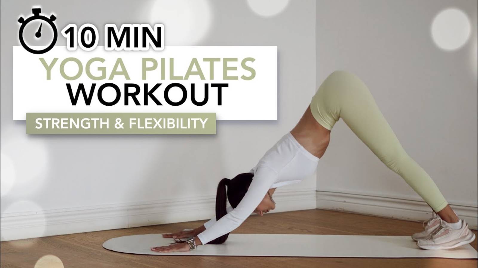 10 MIN YOGA PILATES WORKOUT | Смешанная тренировка йоги и пилатеса для общей силы | Eylem Abaci смотреть онлайн