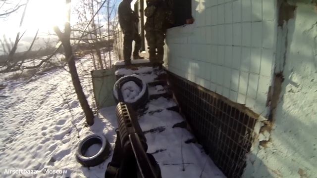 Охота на Давидыча - gopro airsoftbaza moscow strikeball 30-11-2013 смотреть онлайн