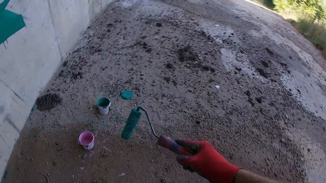 Каменный лес! Крашу по свежему бетону. Градиенты с валиков , фулл колорс кусок , жирный аут. смотреть онлайн