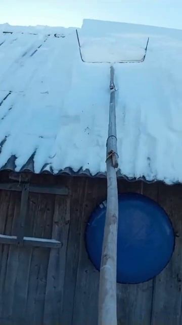 Приспособление для уборки снега с крыши Самоделка Под