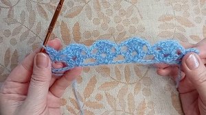 Простой и симпатичный узор крючком