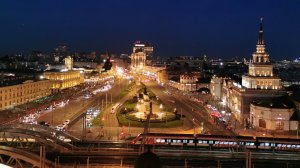 DJ Smash - Moscow Never Sleeps (timelapse Video 4K). Площадь Трех Вокзалов.