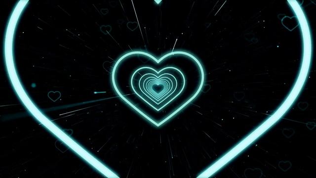 Neon Lights Love Heart Tunnel green l 4K | Backround Video | Loop Video смотреть онлайн