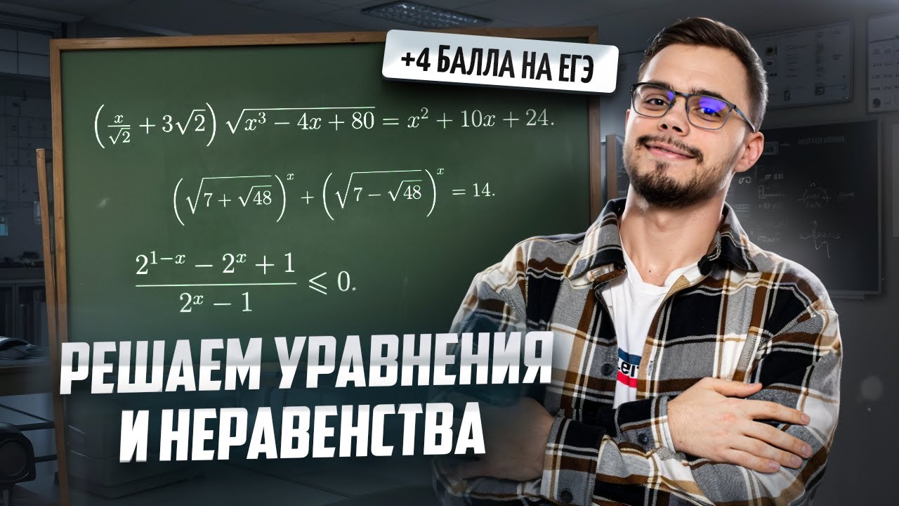 Решение уравнений и неравенств — Задание 6,15 | Профильная математика ЕГЭ для 10 класса | Умскул смотреть онлайн