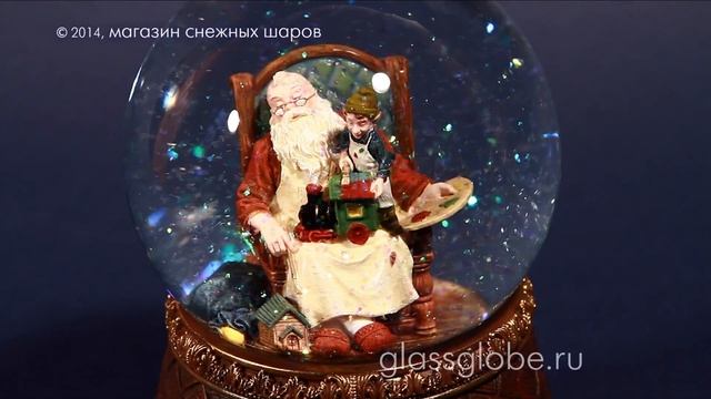 Снежный шар "Мастерская Деда Мороза" смотреть онлайн