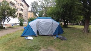 2019_06_01 Сборка палатки Quechua Arpenaz Family 4.2 / Assembly of a tent