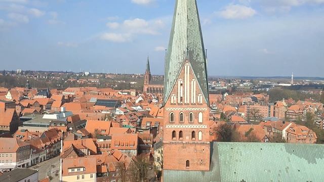 Wasserturm Lüneburg Aussicht auf die Stadt Водонапорная башня г.Люнебург Вид с башни (2часть) смотреть онлайн