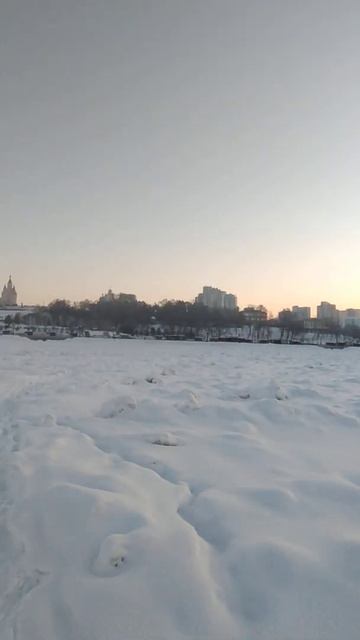 Амур в Хабаровском крае. Набережная Хабаровска. январь 2022 смотреть онлайн