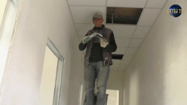 Репортаж с места строительства новой пожарной части в Ахтынском районе смотреть онлайн