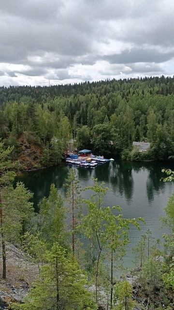 Озеро Монферана в Рускеале. Карелия. #туризм смотреть онлайн