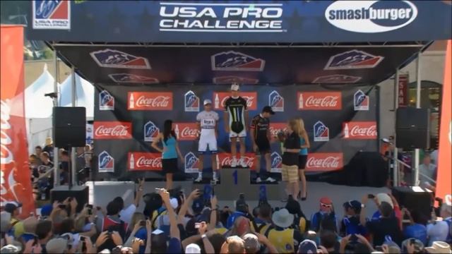 Peter Sagan at the podium, stage 3 USA Pro Challenge смотреть онлайн