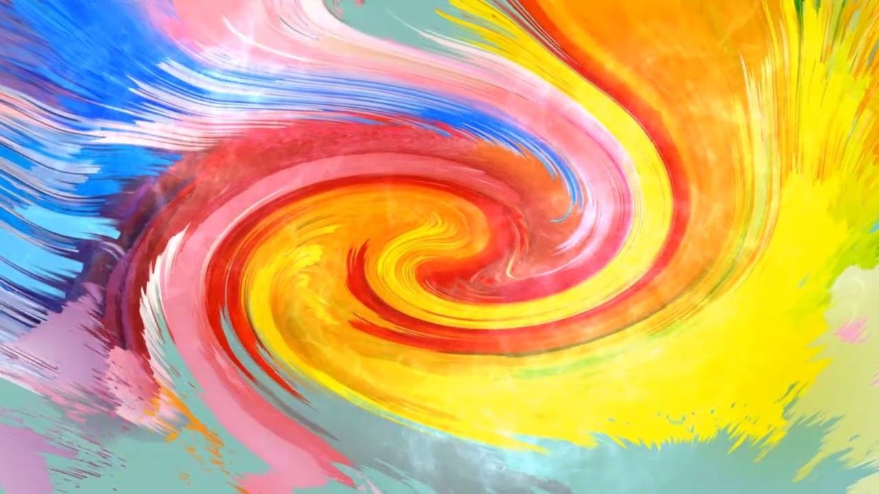 Футаж фон Радужная спираль Rainbow Spiral Background смотреть онлайн