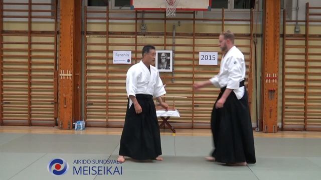 2 Aikido Katadorimenuchi Ikkyo Omote, Shishiya Sensei Malmö 2015
