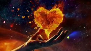 Футаж Огненное сердце ❤️ Fire Heart Background
