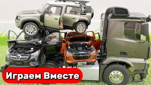 Машинки мультики ! Играем в грузовики ! Играем в ВНЕДОРОЖНИК на пульте управления ! Видео для детей