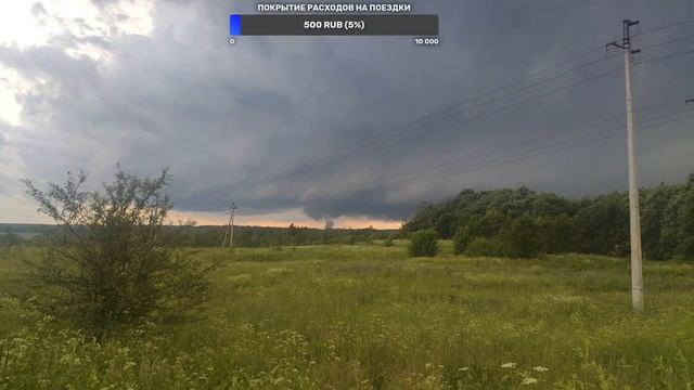 Перехват торнадо в Невеле, Псковская область, 19 июня 2024!