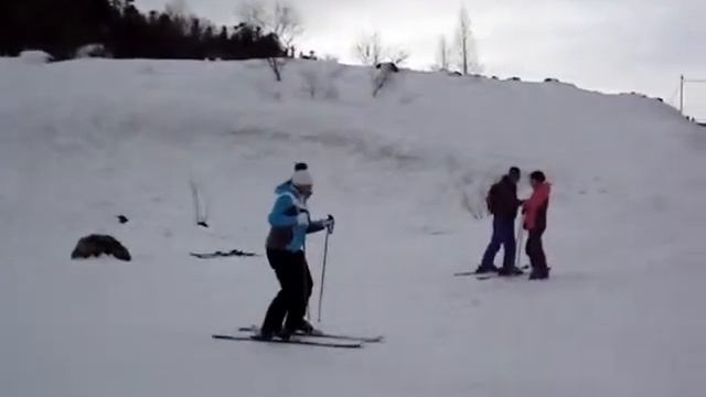 Лаго-Наки 28 февраля 2015, второй раз на лыжах смотреть онлайн