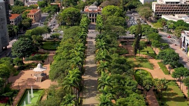 Город Белу-Оризонти в 4k. Бразилия, Белу-Оризонти, места для посещения смотреть онлайн