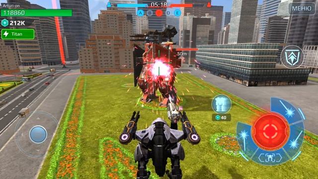 Тест щита Титана Артур | Titan Arthur Shield test | War Robots смотреть онлайн